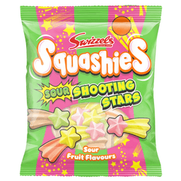 Swizzels Squashies Sour Shooting Stars Gums 100g