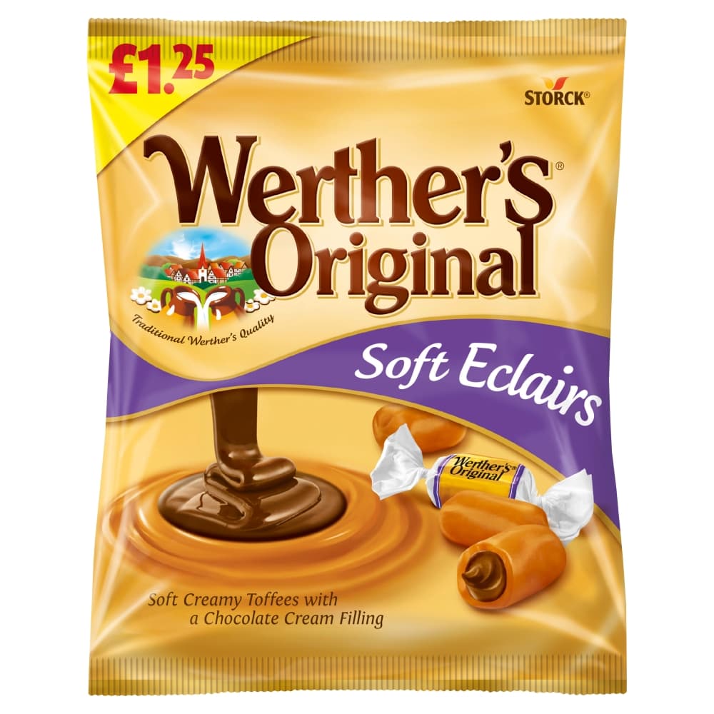 Werther's Original Soft Eclairs Bag 100g £1.25 PMP 