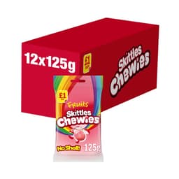 Skittles Chewies Vegan Sweets Fruit Flavoured Treat Bag 125g £1 PMP 