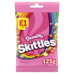 Skittles Vegan Sweets Dessert Flavoured Treat Bag 125g £1 PMP