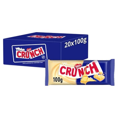 Crunch White Chocolate Sharing Bar - 20 x 100g Bars