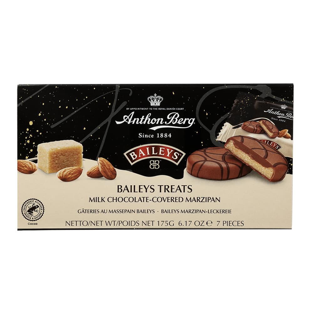 Anthon Berg Baileys Milk Chocolate Covered Marzipan Box 175g