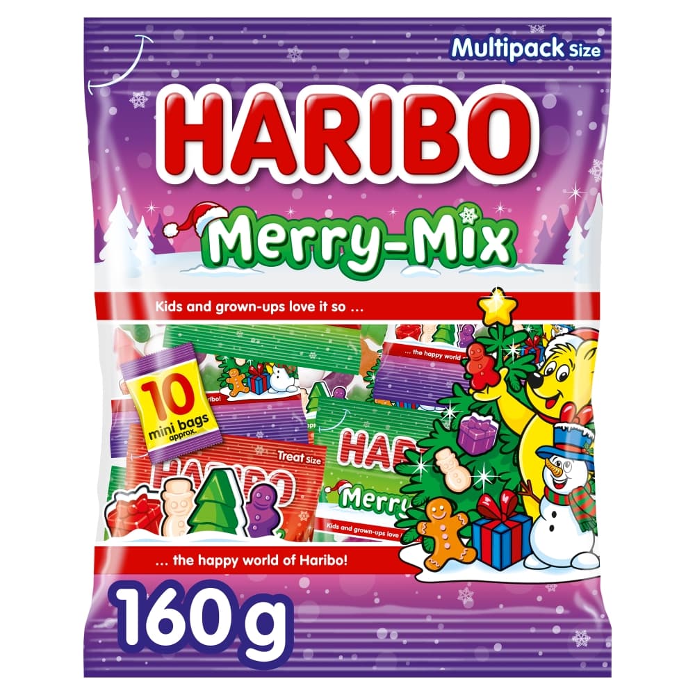 Haribo Merry Mix Fruit, Milk & Sweet Foam Multipack 160g