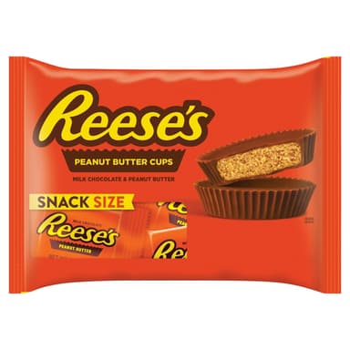 Reese's Milk Chocolate and Peanut Butter Cups Snacksize - 1 x 255g Multipack