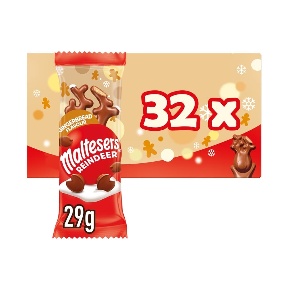 Maltesers Reindeer Gingerbread Chocolate Christmas Treat 29g