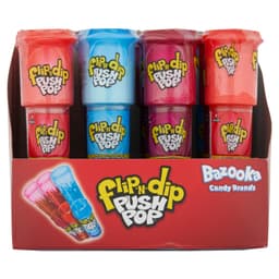 Bazooka Push Pop Flip-N-Dip 25g