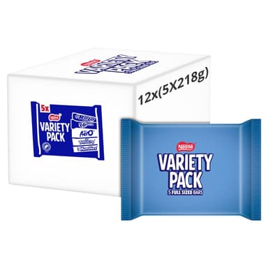 Nestlé Variety Milk Chocolate Bars - 12 x 218g Multipacks