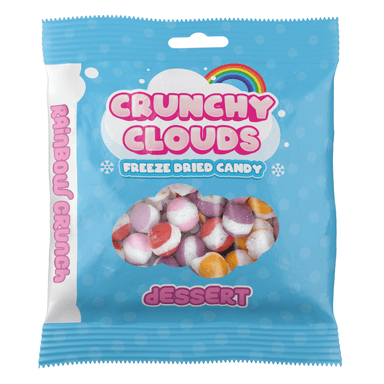 Crunchy Clouds Rainbow Crunch Original Freeze Dried Sweets - 12 x 50g Bags