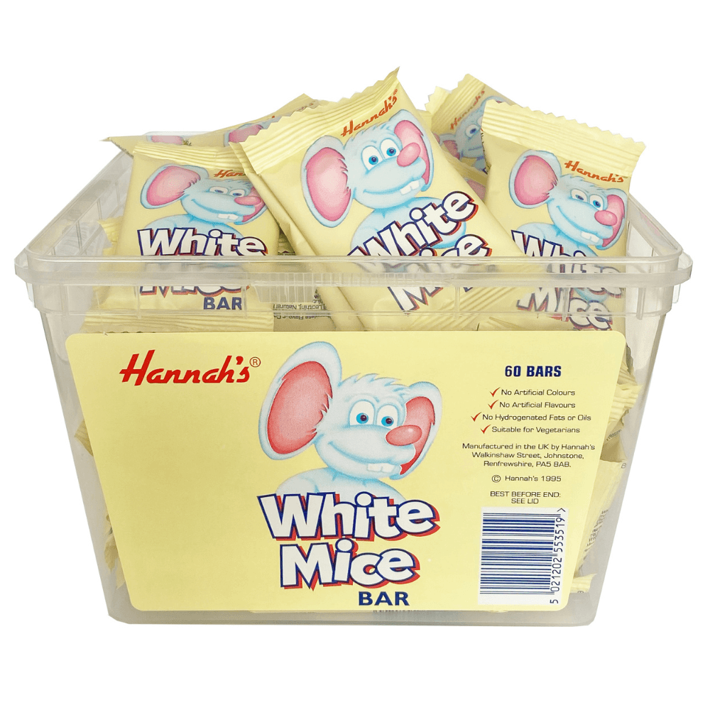 Hannah's White Mice Bars Tub