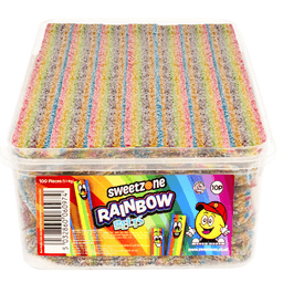 Sweetzone Rainbow Belts Tub 1.1kg 10p PMP