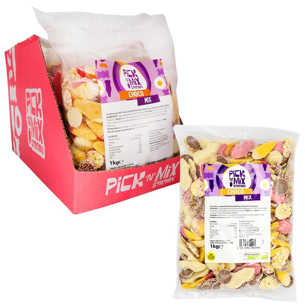 Pick n Mix Station Choco Mix Bag 1kg 5 Pack