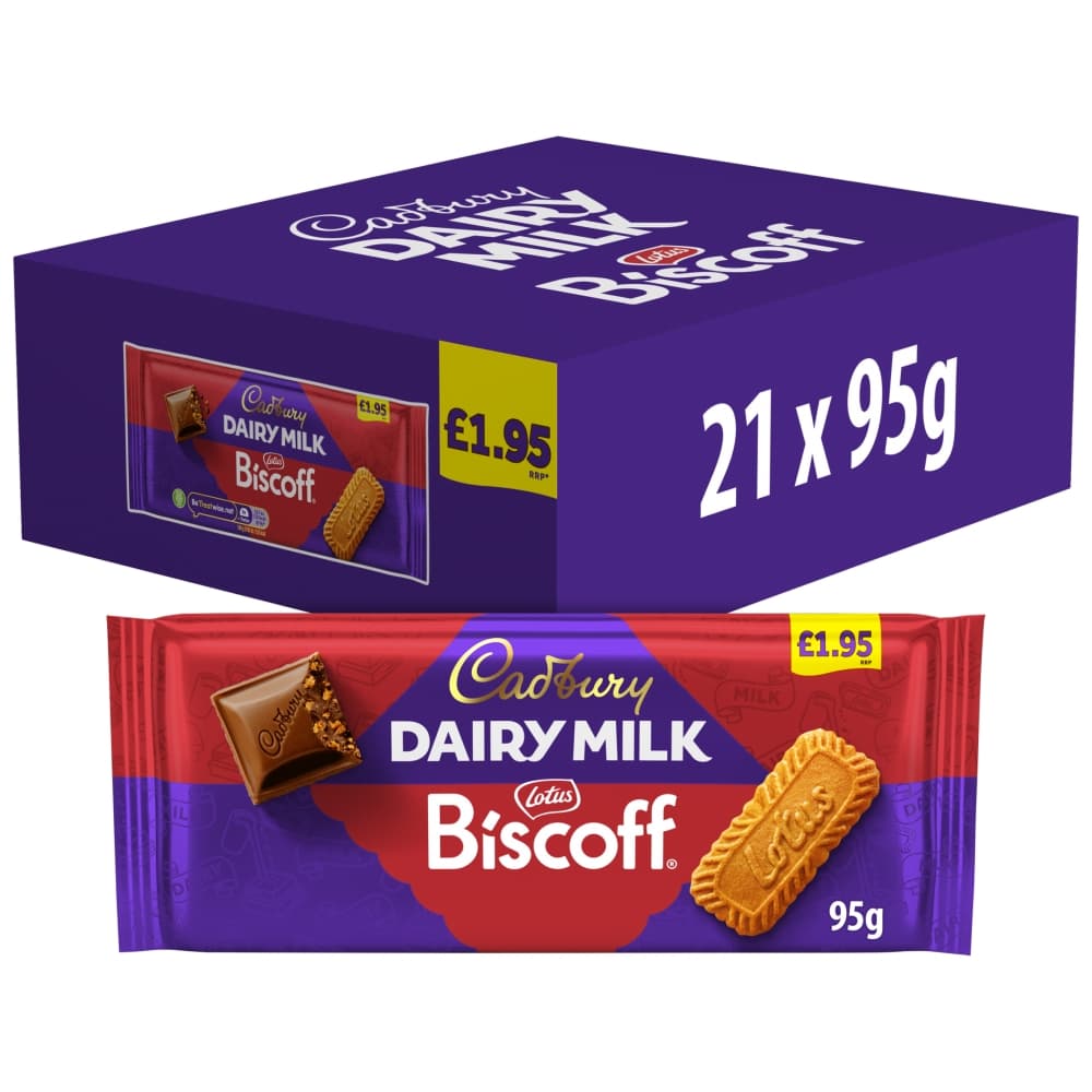 Cadbury Dairy Milk Biscoff Chocolate 95g £1.95 PMP