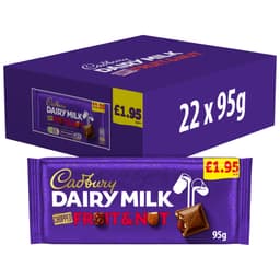 Cadbury Dairy Milk Fruit and Nut Chocolate 95g £1.95 PMP