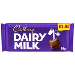 Cadbury Dairy Milk Classic Chocolate Bar 95g £1.95 PMP