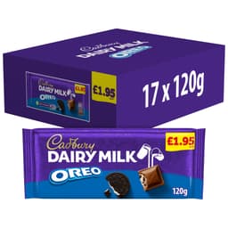 Cadbury Dairy Milk Oreo Chocolate Bar 120g £1.95 PMP