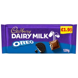 Cadbury Dairy Milk Oreo Chocolate Bar 120g £1.95 PMP