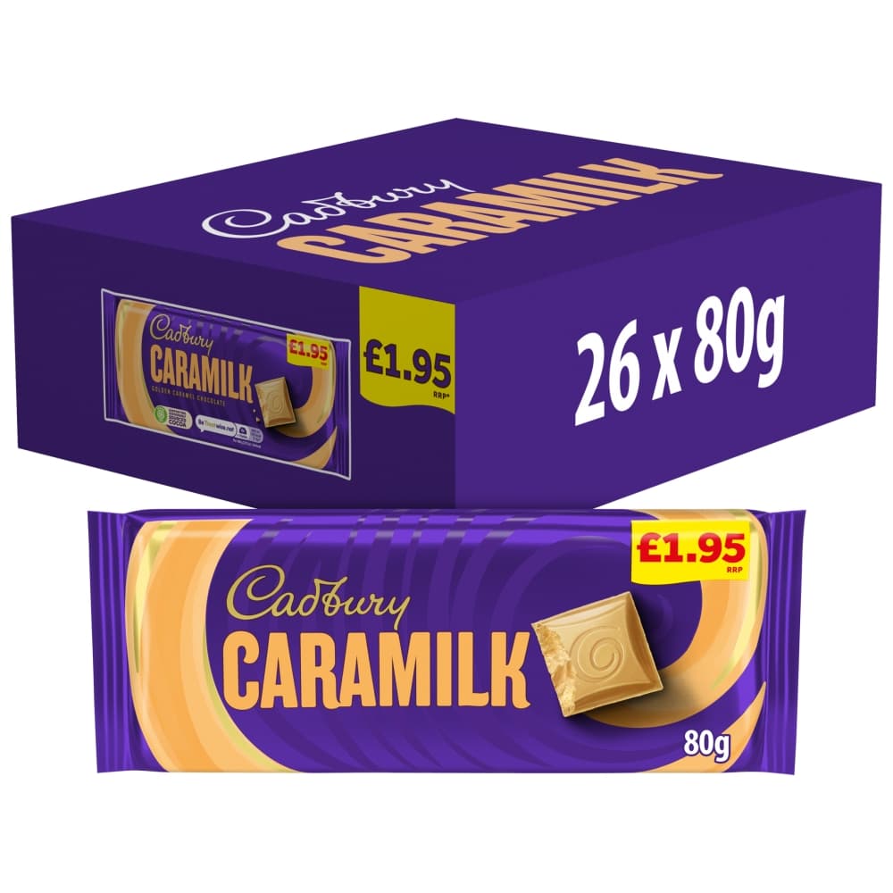 Cadbury Caramilk Chocolate Tablet 80g £1.95 PMP