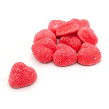 Damel Strawberry Filled Hearts - 1 x 1kg Bag