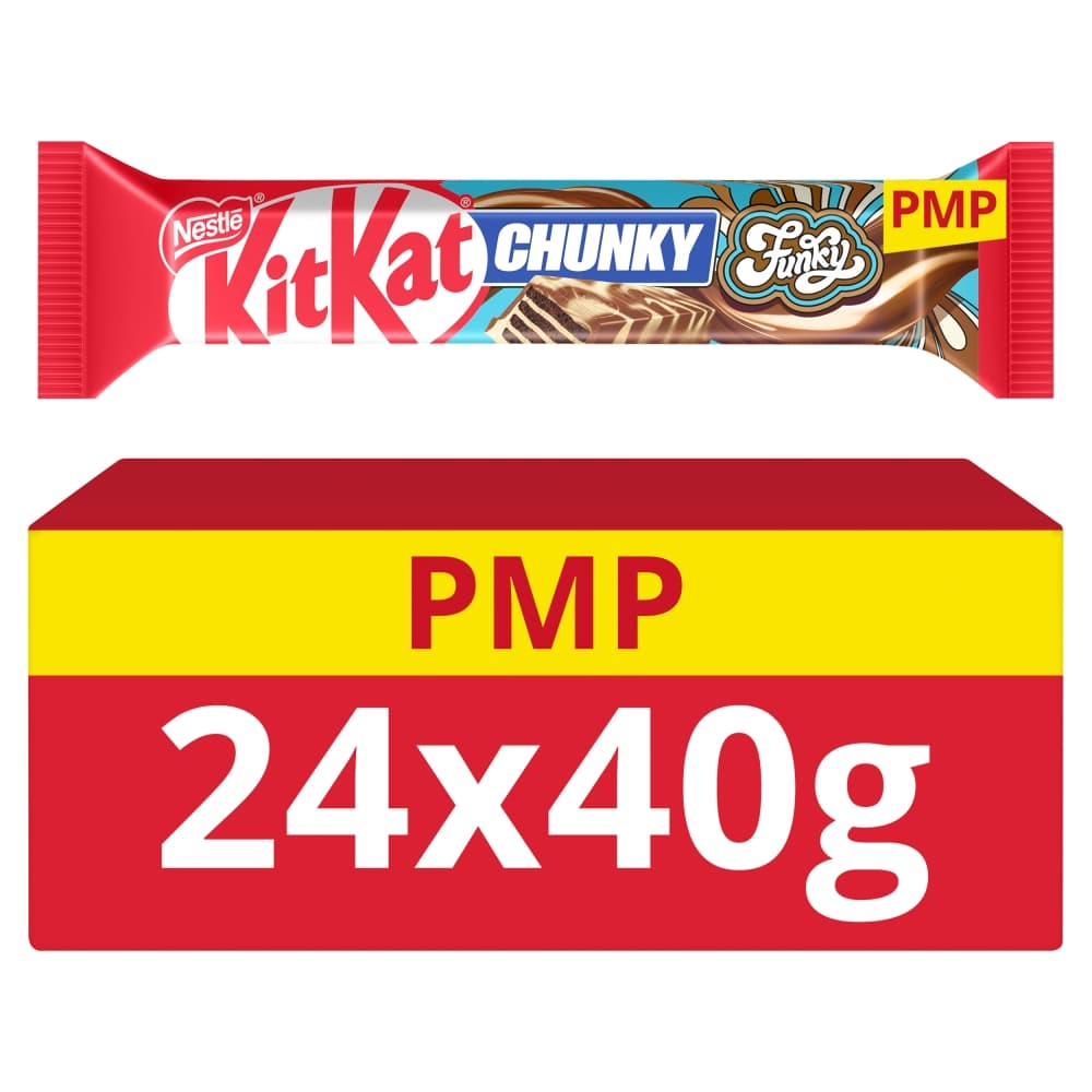 KitKat Chunky Funky Chocolate Bar 40g 89p PMP