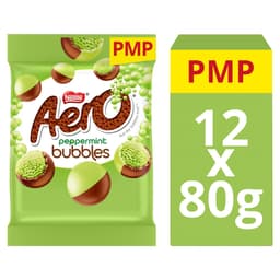 Aero Bubbles Peppermint Chocolate Bag 80g PMP £1.65