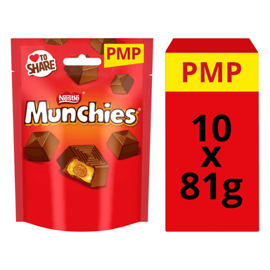 Munchies Milk Chocolate & Caramel - 10 x 81g Bags