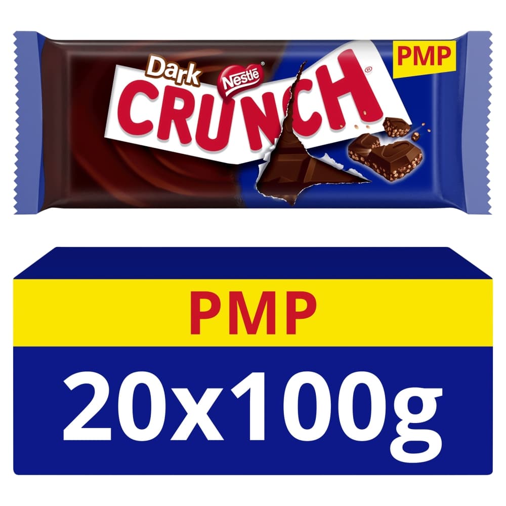 Crunch Dark Chocolate Bar 100g £1.65 PMP