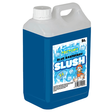 Crazy Frosty Factory Blue Raspberry Slush Syrup - 1 x 5L Bottle