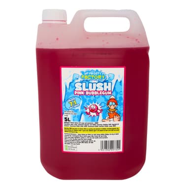 Crazy Frosty Factory Pink Bubblegum Slush Syrup - 1 x 5L Bottle