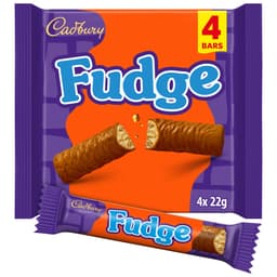 Cadbury Fudge Chocolate Bar 4 Pack Multipack 110g