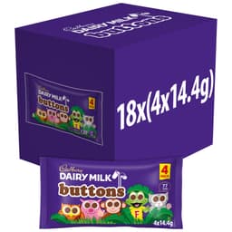 Cadbury Dairy Milk Buttons 4 Pack Multipack 57.6g