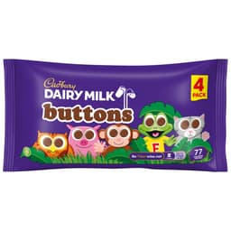 Cadbury Dairy Milk Buttons 4 Pack Multipack 57.6g