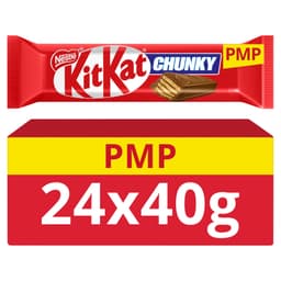 KitKat Chunky Milk Chocolate Bar 40g PMP 89p