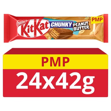 KitKat Chunky Peanut Butter Chocolate Bar - 24 x 42g Bars