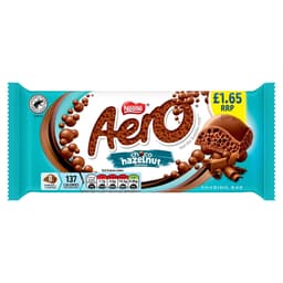 Aero Choco Hazelnut Flavour Sharing Bar 90g PMP £1.65