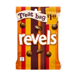 Revels Milk Chocolate Bag wth Raisins, Coffee or Orange Bag 71g £1.69 PMP 