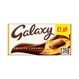 Galaxy Smooth Caramel & Milk Chocolate Block Bar 135g £1.69 PMP