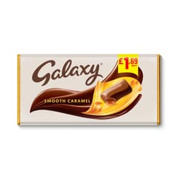 Galaxy Smooth Caramel & Milk Chocolate Block Bar 135g £1.69 PMP