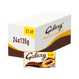 Galaxy Smooth Caramel & Milk Chocolate Block Bar 135g £1.69 PMP