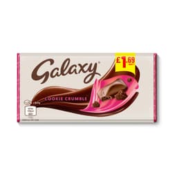 Galaxy Cookie Crumble & Milk Chocolate Bar 114g £1.69 PMP