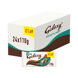 Galaxy Smooth Mint Chocolate Block Bar 110g £1.69 PMP