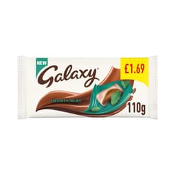 Galaxy Smooth Mint Chocolate Block Bar 110g £1.69 PMP