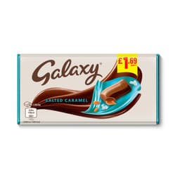 Galaxy Salted Caramel & Milk Chocolate Block Bar 135g £1.69 PMP