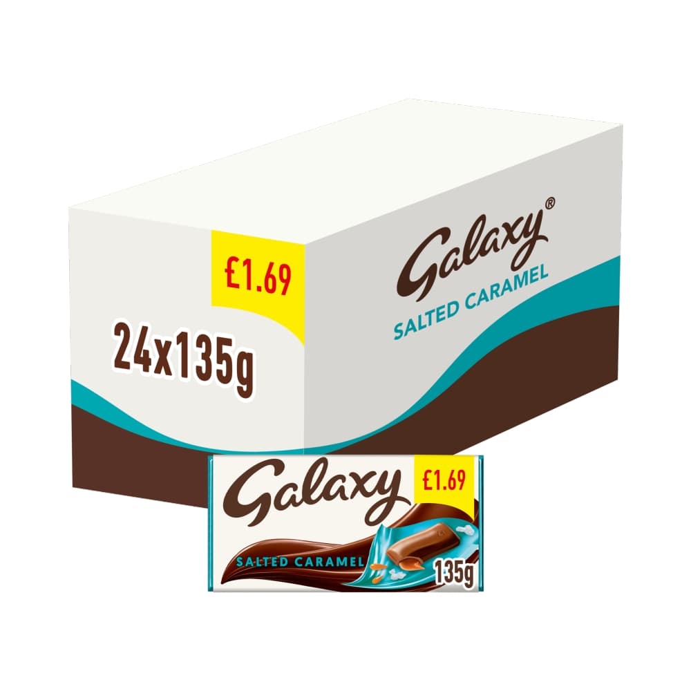 Galaxy Salted Caramel & Milk Chocolate Block Bar 135g £1.69 PMP