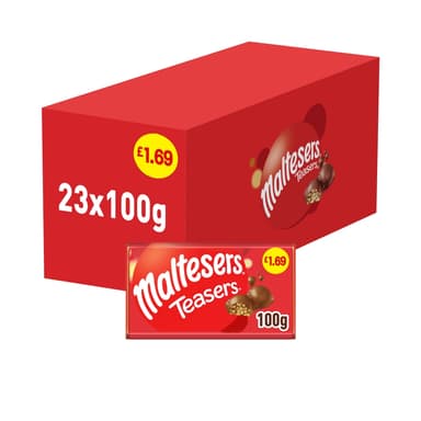 Maltesers Teasers Milk Chocolate & Honeycomb Block Bar - 23 x 100g Bars
