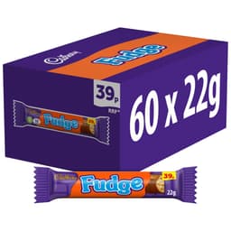 Cadbury Fudge Chocolate Bar 22g 39p PMP