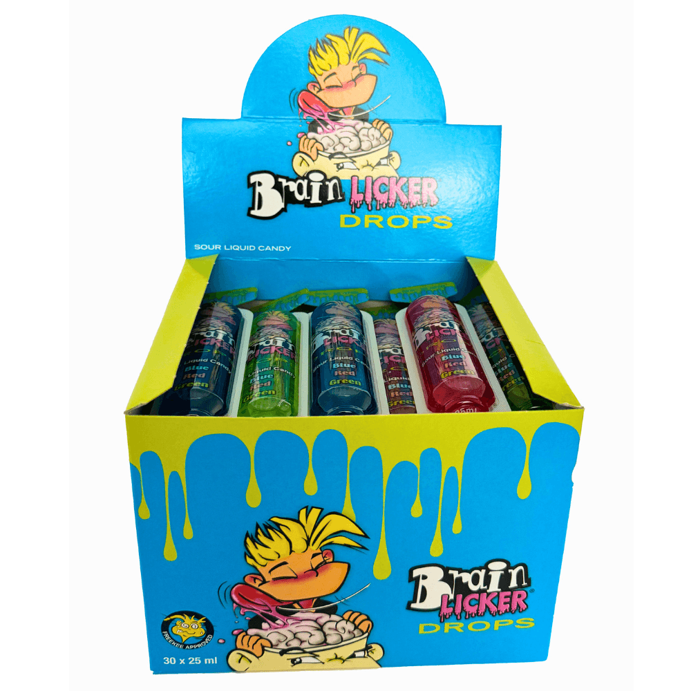 Brain Licker Drops - 30 x 25ml Tubes | Wholesale Sweets