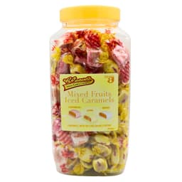 Cleeve's Mixed Fruit Iced Caramels Jar 2kg