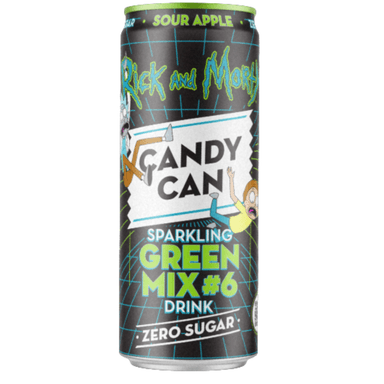 Candy Can Rick & Morty Sparkling Green Mix #6 Drink - 12 x 500ml Cans