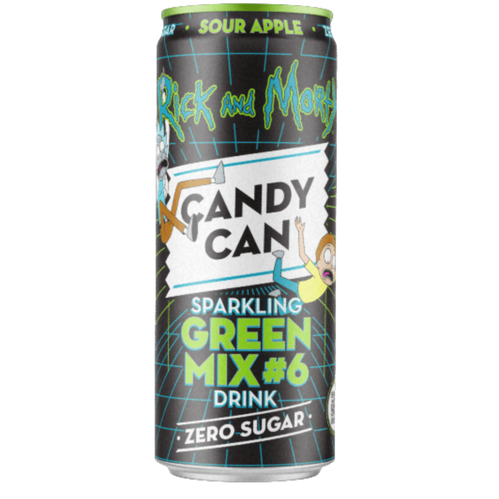 Candy Can Rick & Morty Sparkling Green Mix #6 Drink Can 330ml