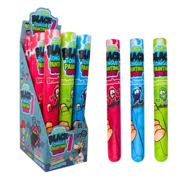 Crazy Candy Factory Black Tongue Painting Spray - 12 x 105ml Sprays